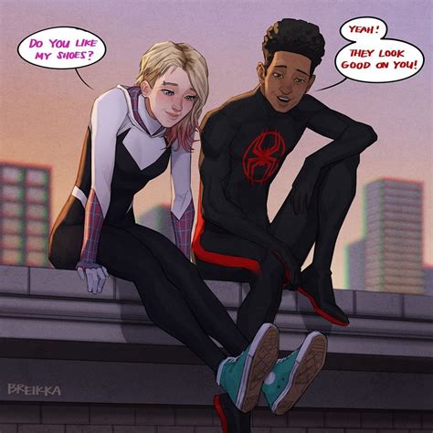 miles morales x spider gwen